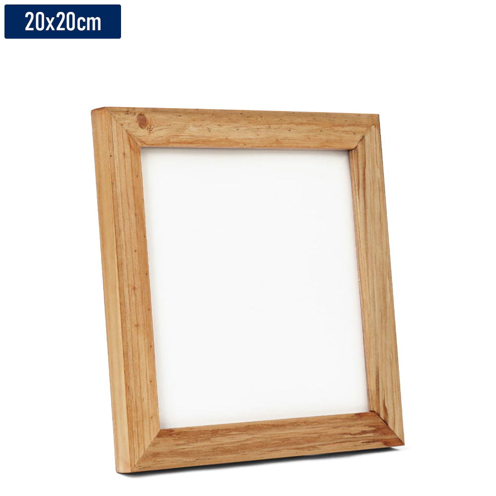 Moldura para Azulejo em Madeira Natural - 20x20cm